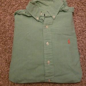 Men's long sleeve button up shirt